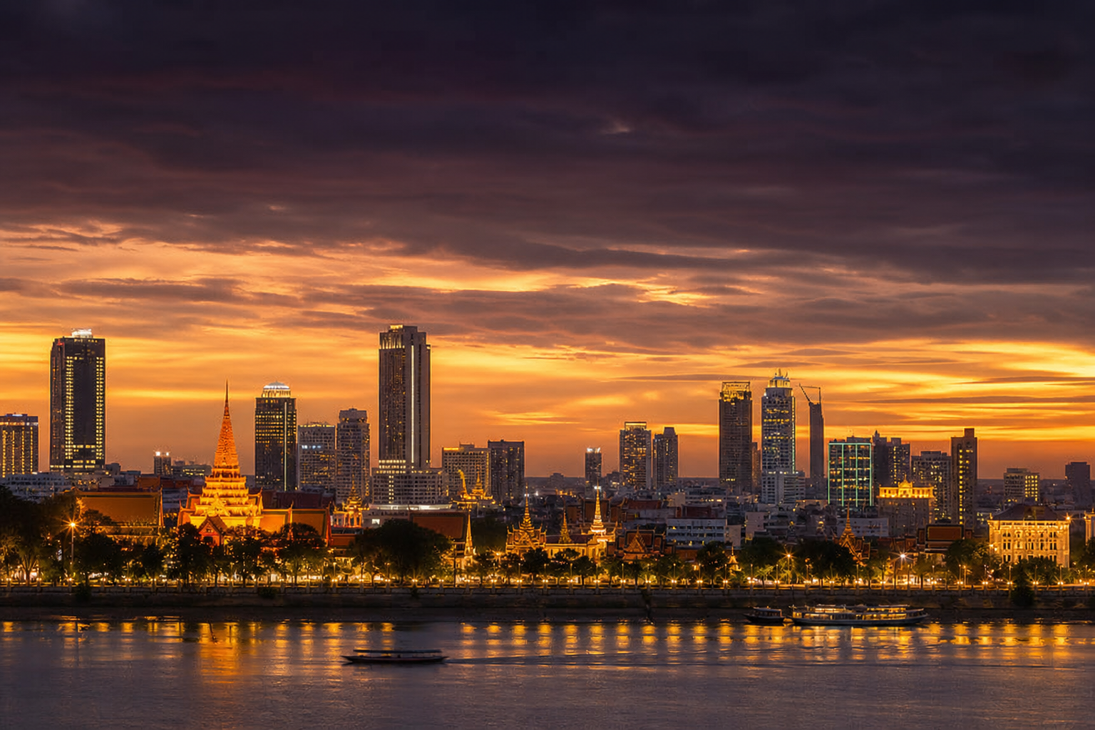 Phnom Penh skyline — Cambodia's growing future
